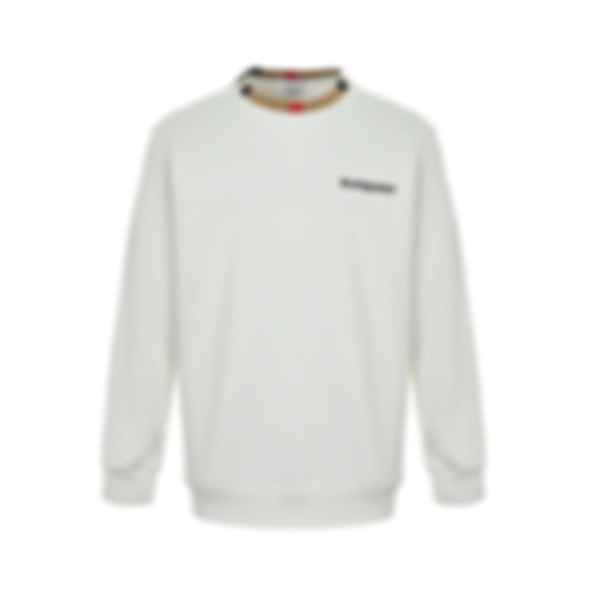 Icon Stripe Collar Cotton Sweatshirt