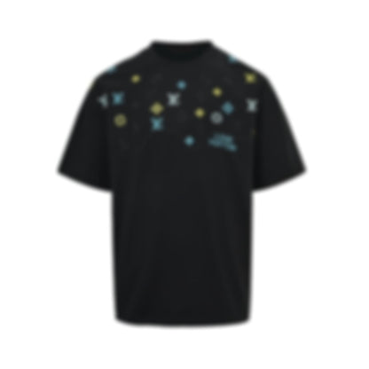 Embroidered Pastel Monogram Tee
