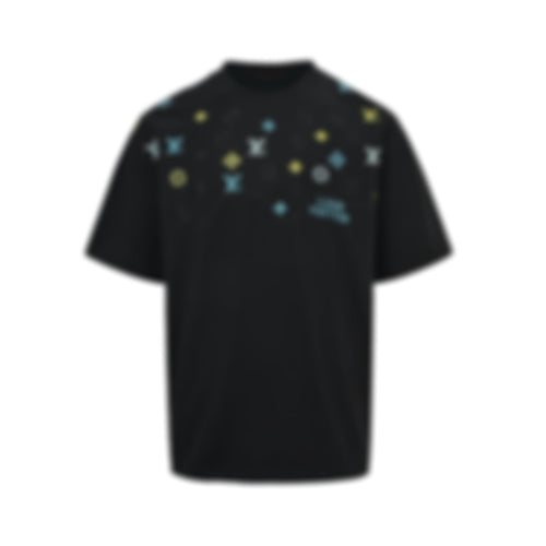 Embroidered Pastel Monogram Tee