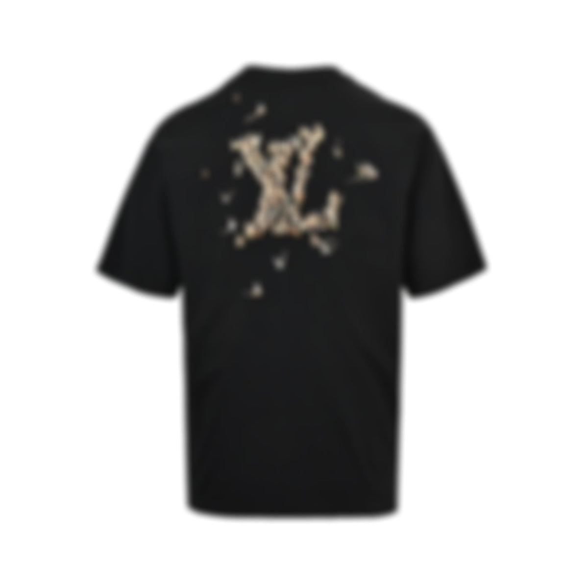 Embroidered Sailboat LV Logo T-Shirt - Black