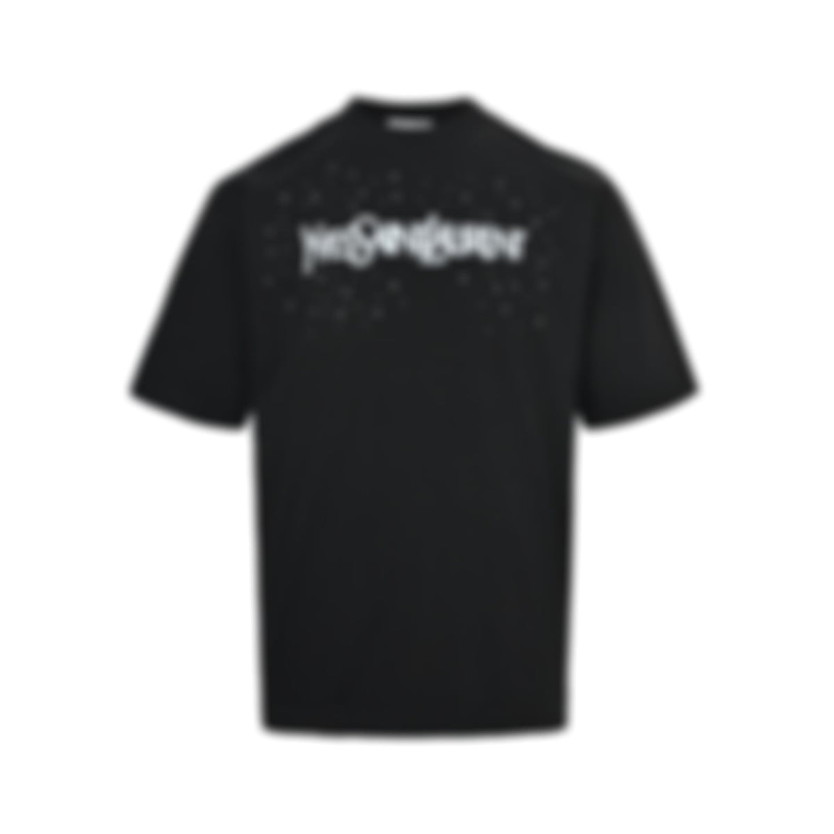 "Yves Saint Laurent" Crystal Logo T-Shirt