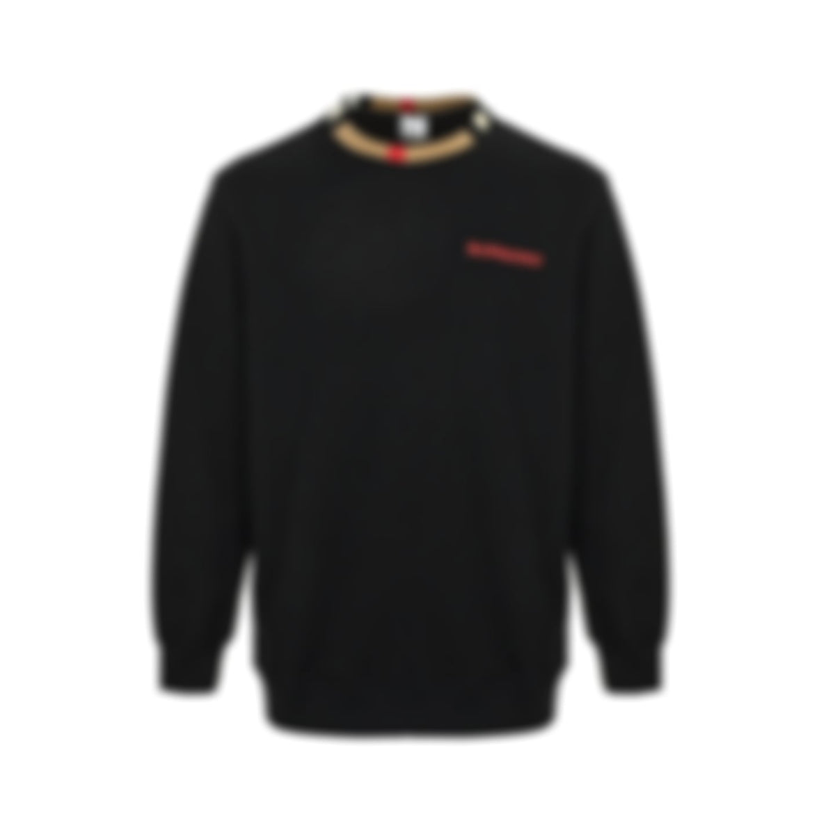 Icon Stripe Collar Cotton Sweatshirt