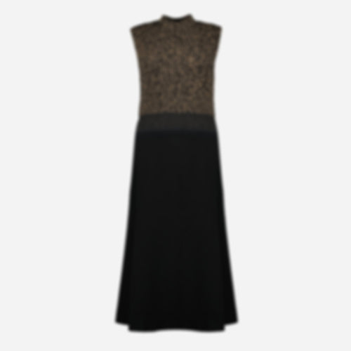 Long Black Wool Dress