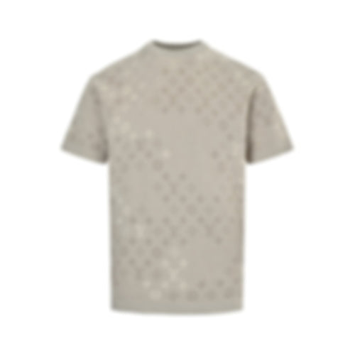Monogram Jacquard Knit T-Shirt - Beige