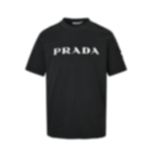 Logo Print T-Shirt with Sleeve Pocket | Black