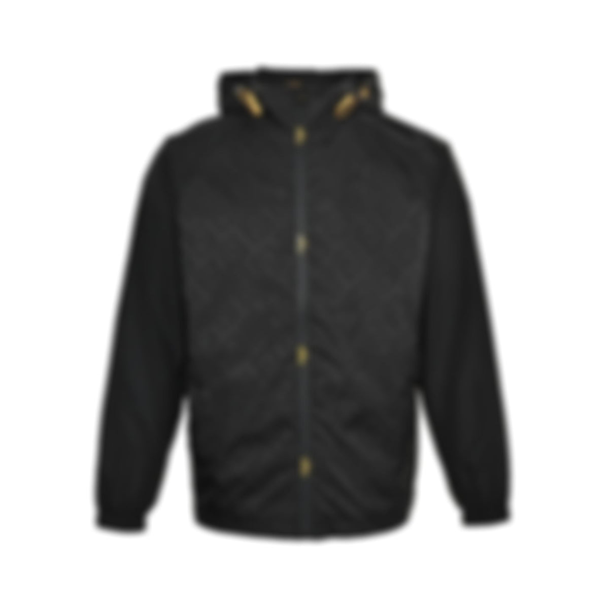 Monogram Windbreaker | Dark Brown & Black