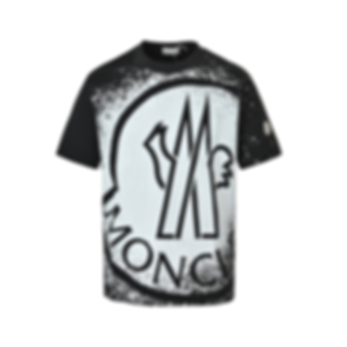 Distressed Splatter Logo T-Shirt | Black