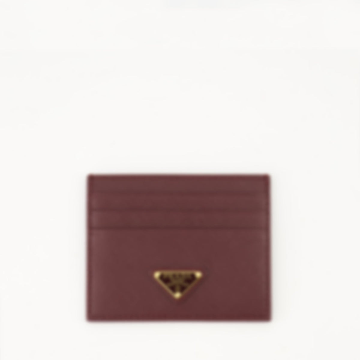 Saffiano Leather Card Holder | Bordeaux