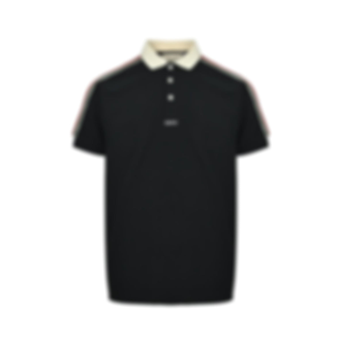 Web-Stripe Trim Polo Shirt