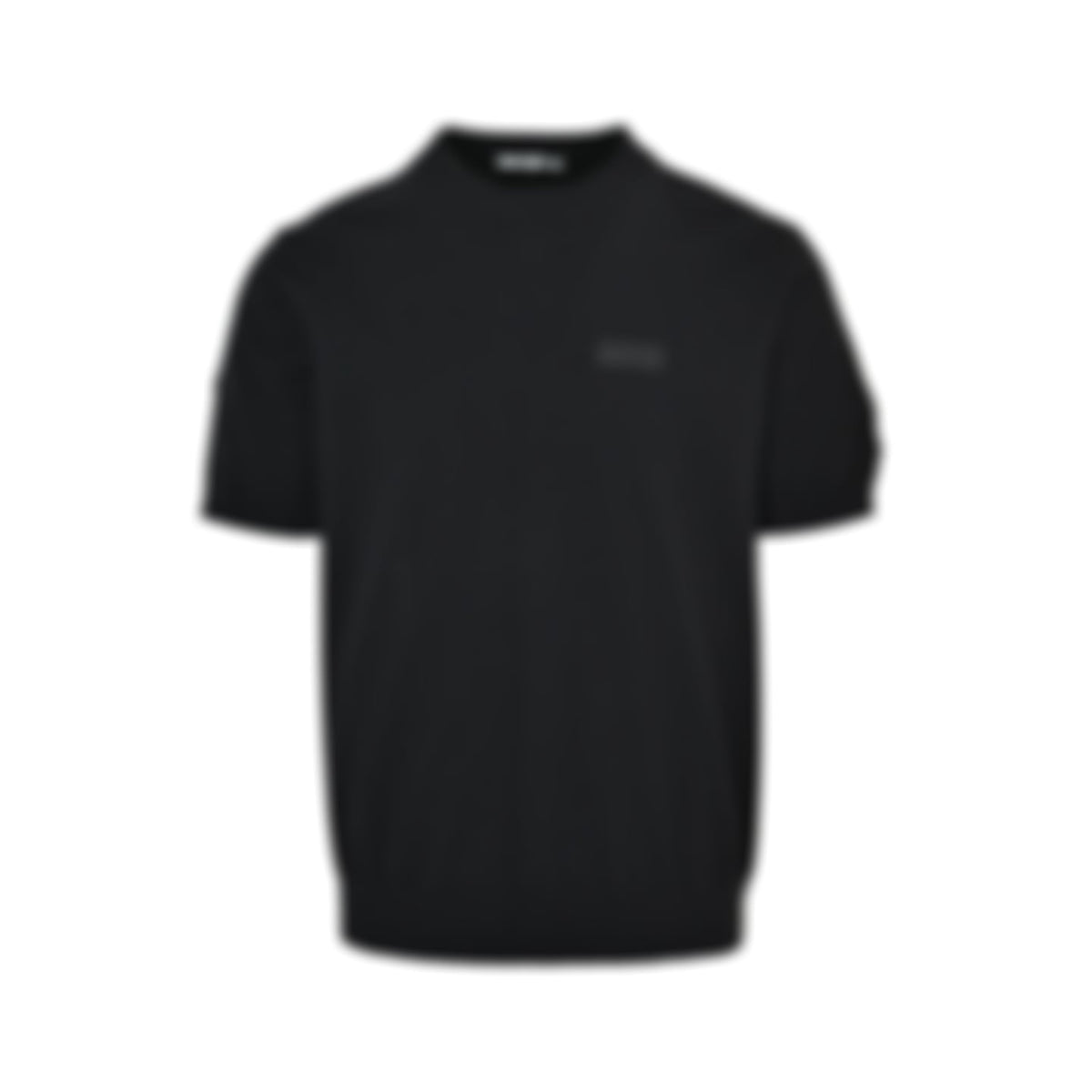 Black-on-Black Grosgrain Patch T-Shirt - Black