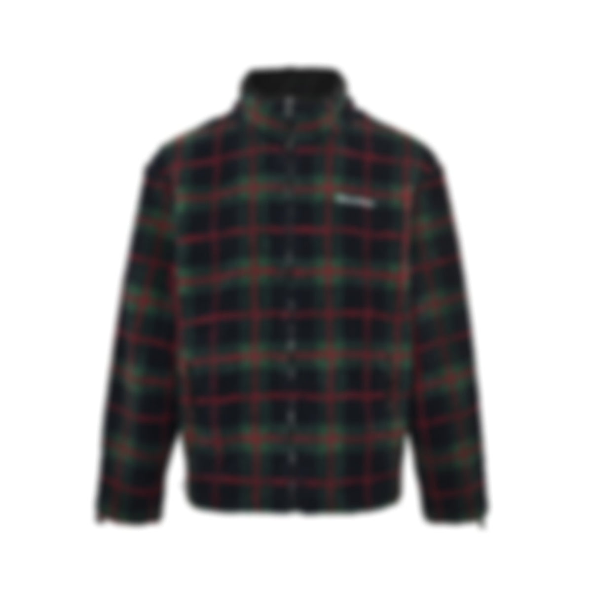 Plaid Fleece Zip-Up Jacket