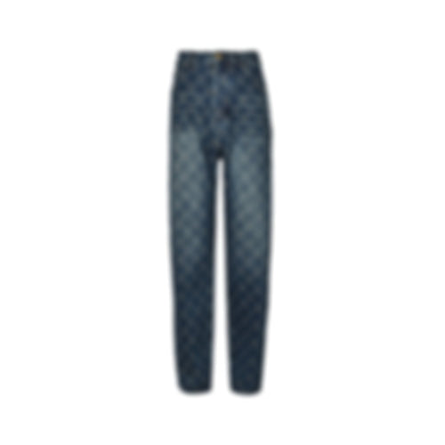 Damier Signature Denim Jeans | Indigo Wash