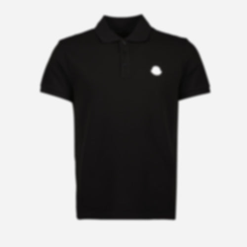 Black Short Sleeve Polo