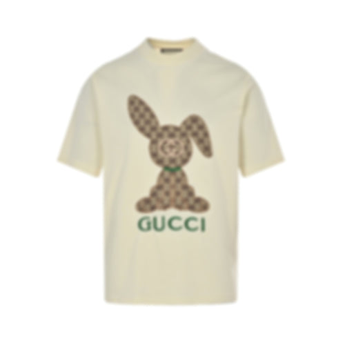 Monogram Rabbit T-Shirt - Cream