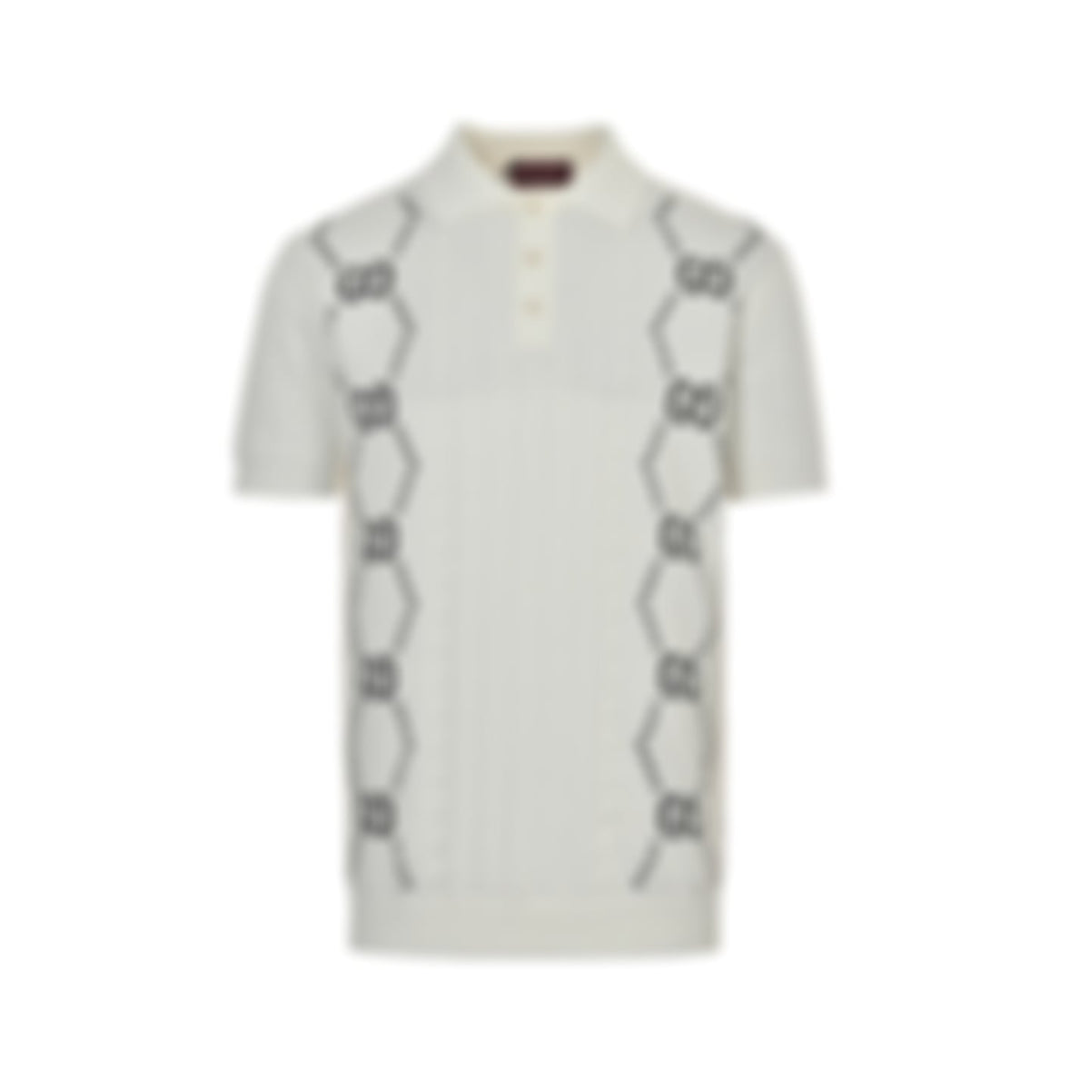 GG Diamond Chain Knit Polo