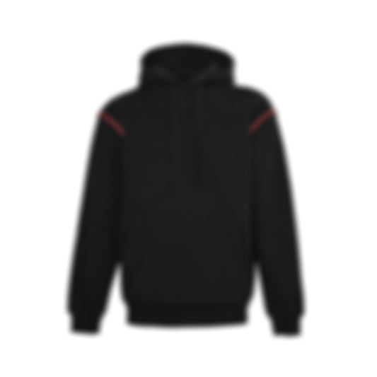 Web Stripe Detail Hoodie - Black