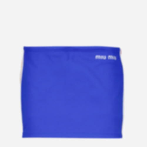 Mini blue and red skirt