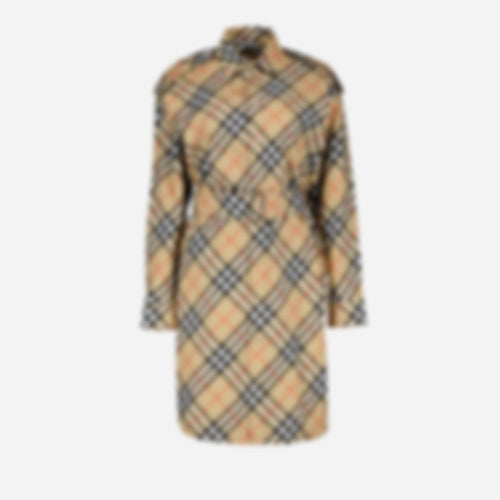 Checked Shirt Dress