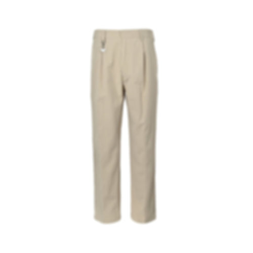 Gabardine Trousers with Triangle Logo | Beige