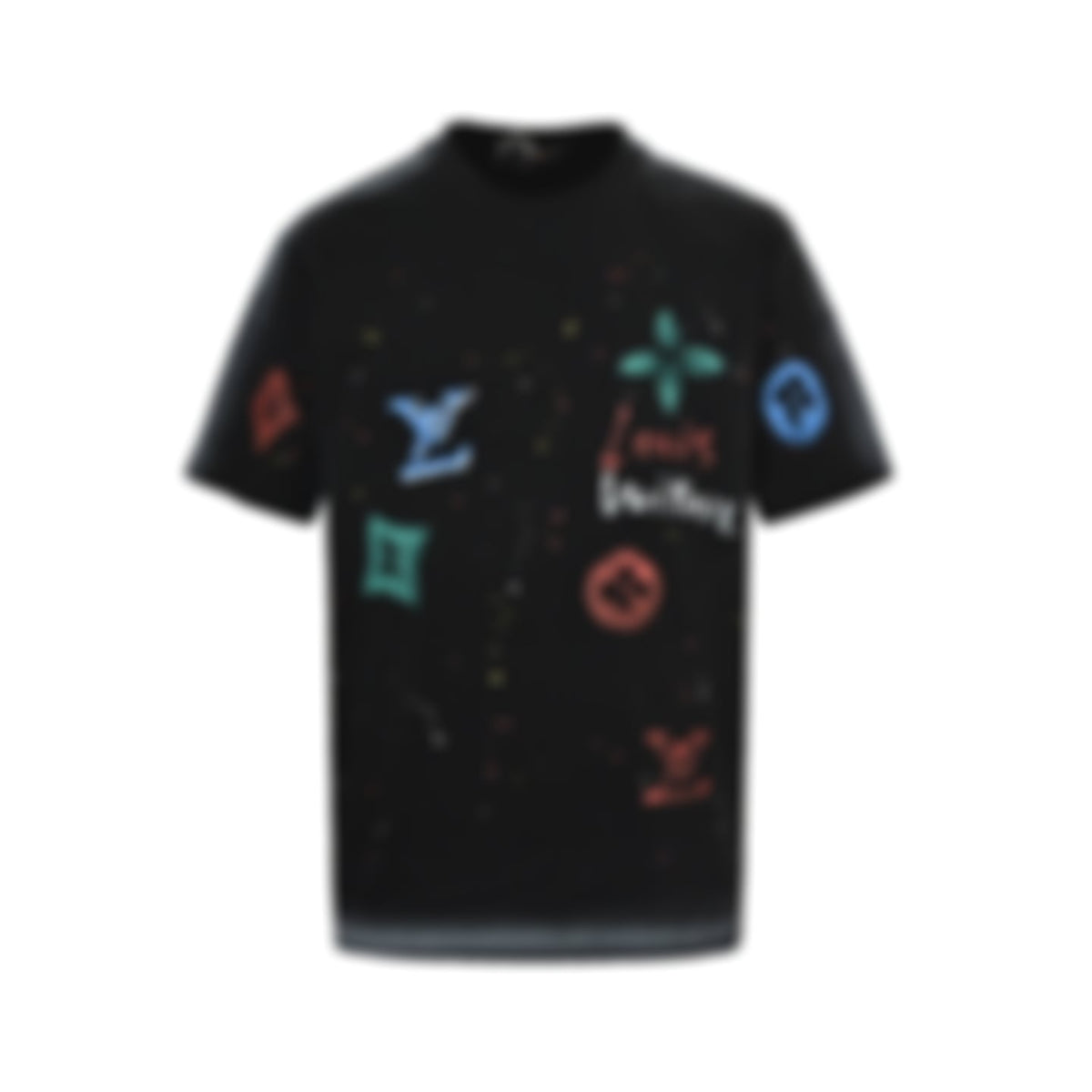 Spray Monogram Cotton T-Shirt
