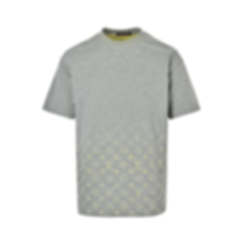 Gradient Monogram T-Shirt | Heather Grey & Yellow