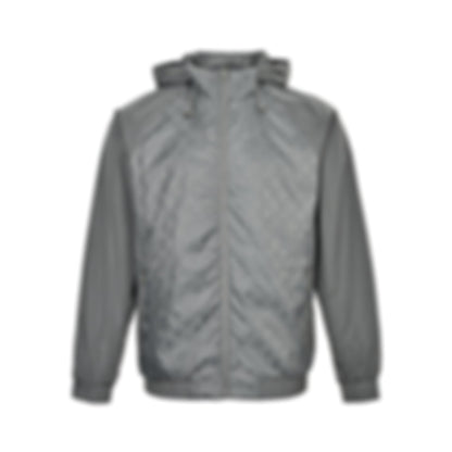 Monogram Windbreaker | Black & Grey | Slim Fit