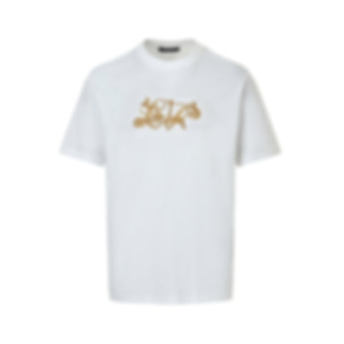 Ornate Baroque Embroidered T-Shirt | White