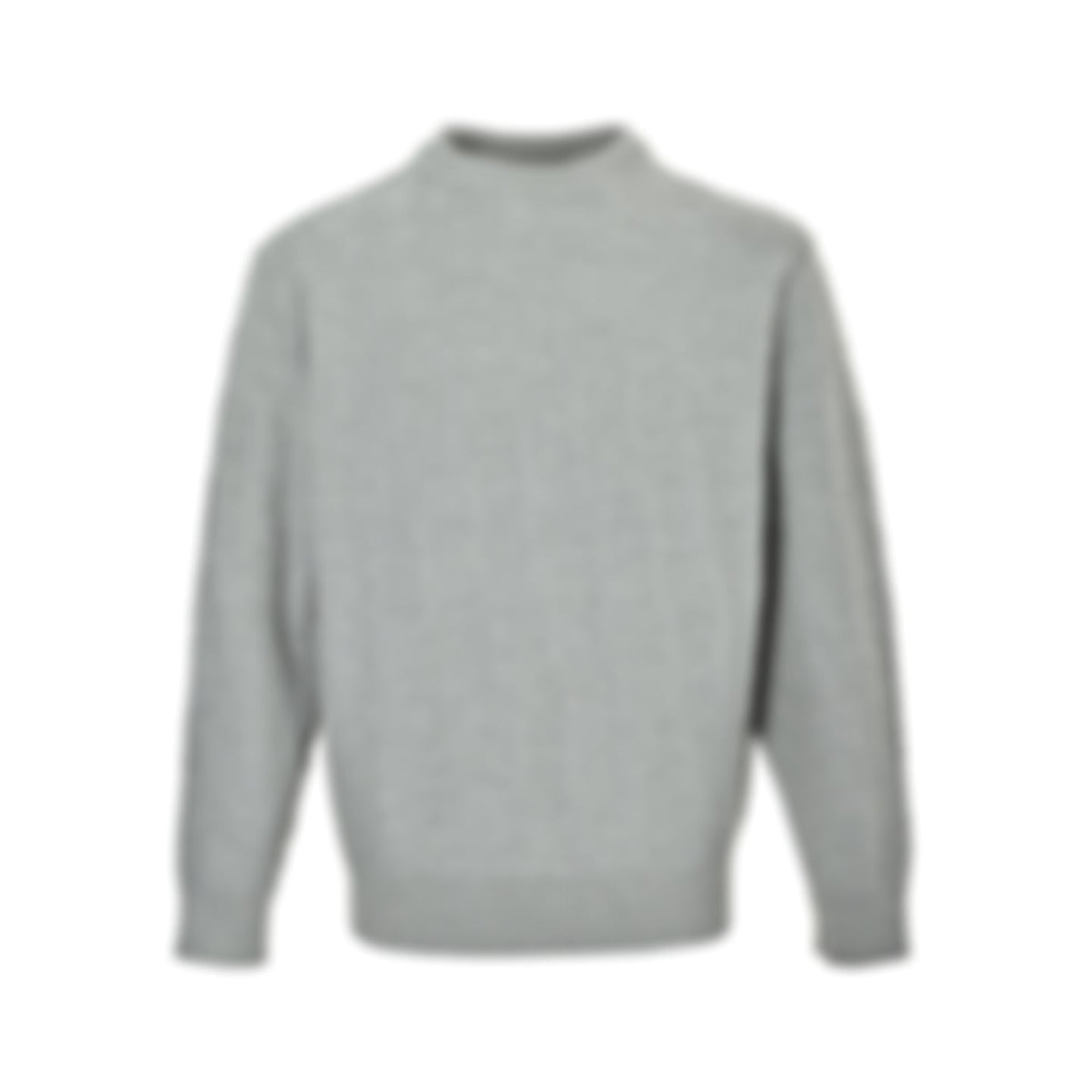 3D Logo Knit Crewneck - Light Grey