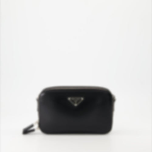 Brushed Leather Brick Bag