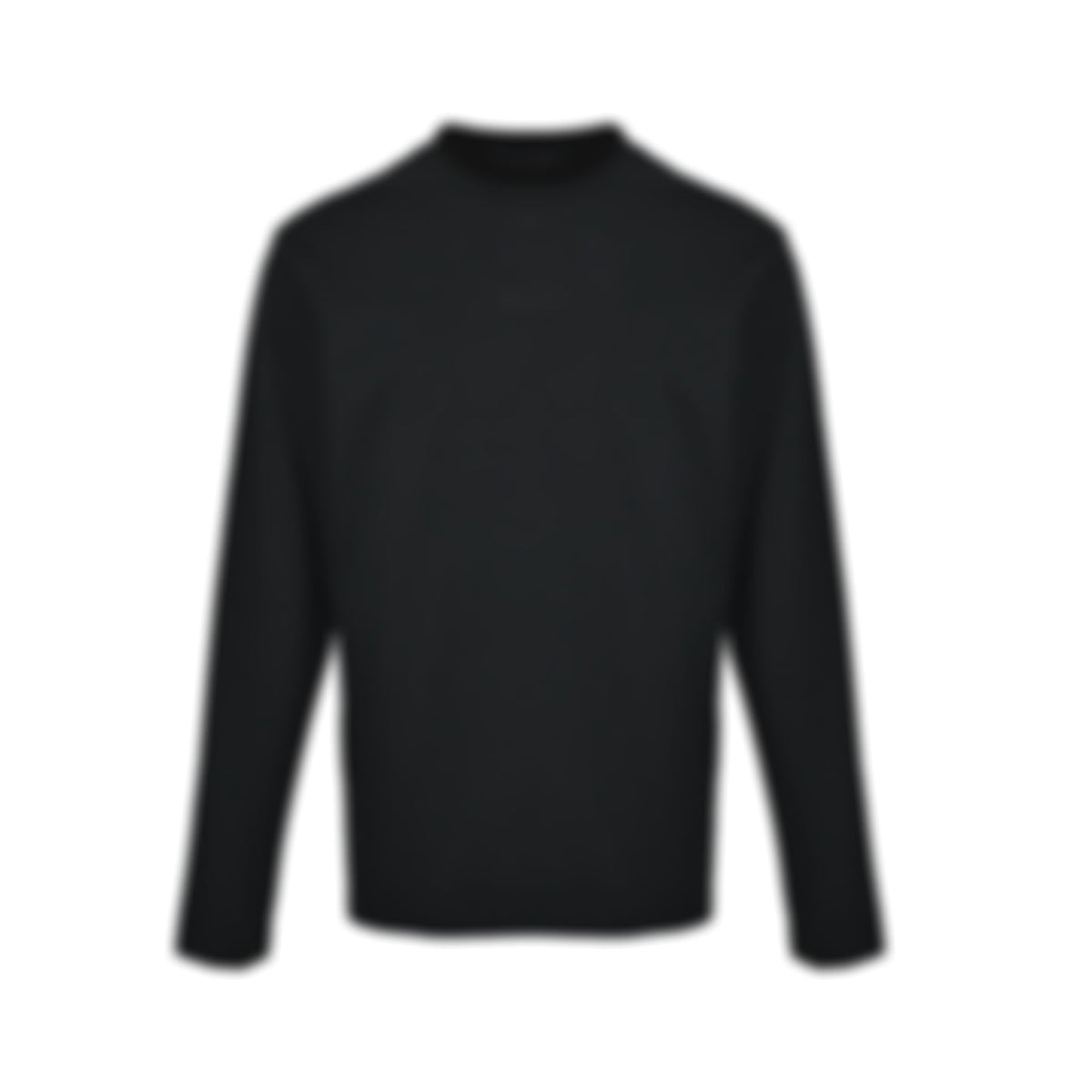 Embossed Logo Long-Sleeve T-Shirt - Black