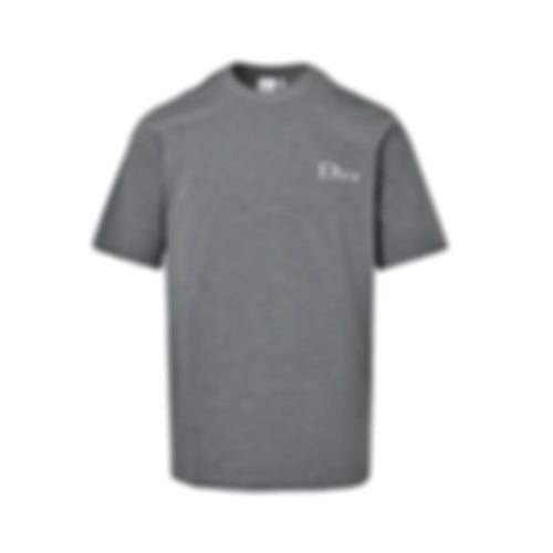 Embroidered Logo T-Shirt | Grey Melange