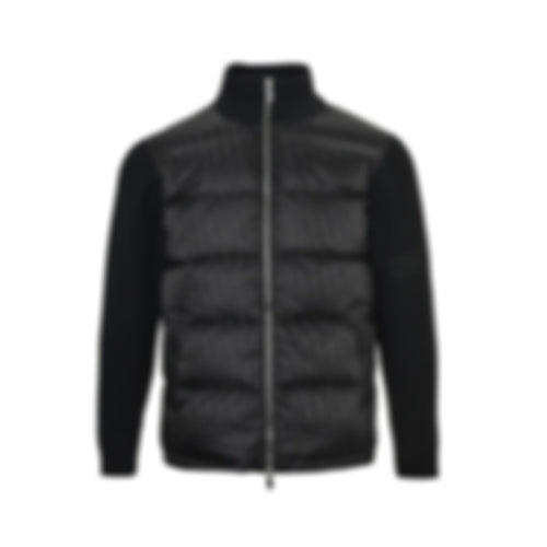 Oblique Monogram Down Cardigan | All-Black