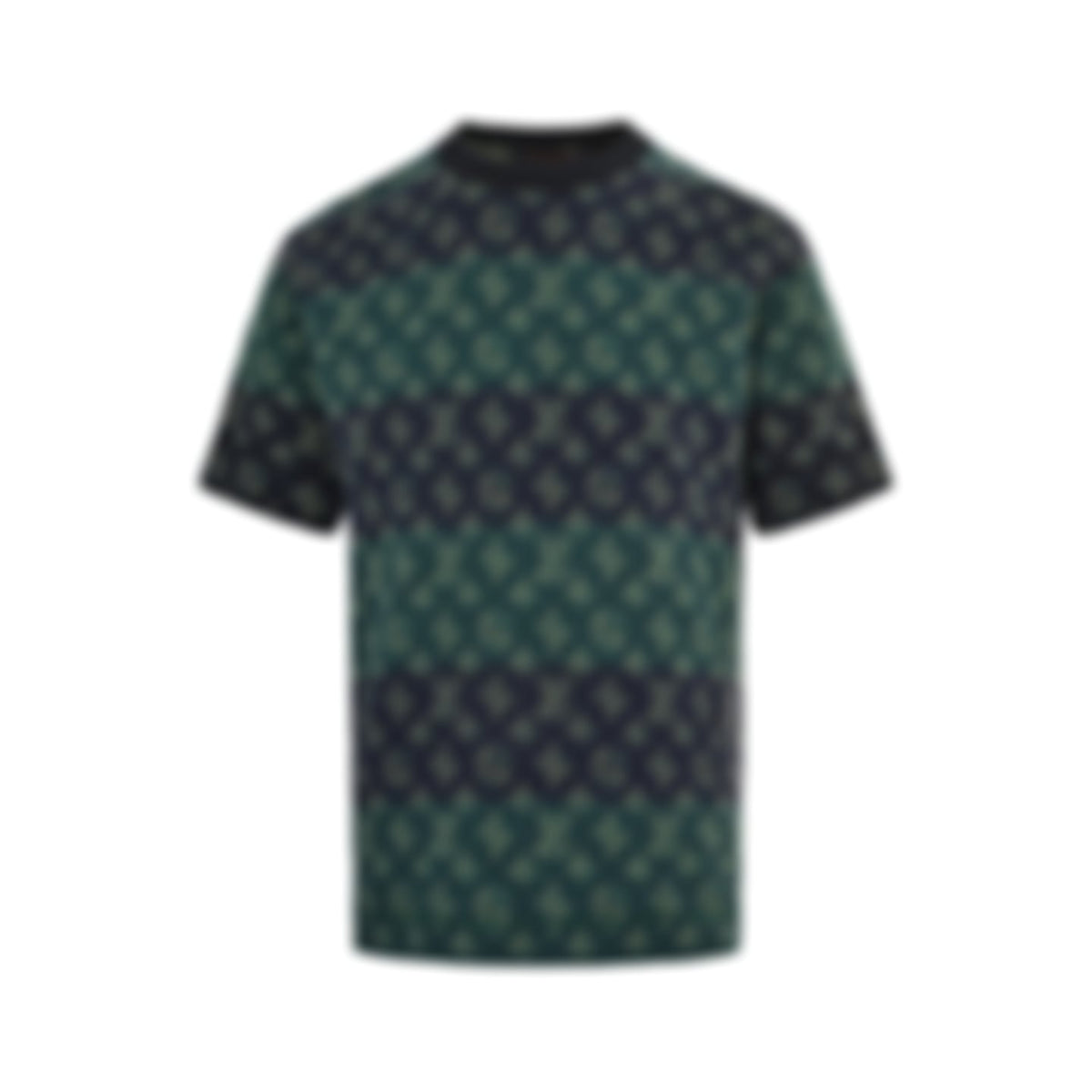 Striped Monogram Jacquard Knit T-Shirt