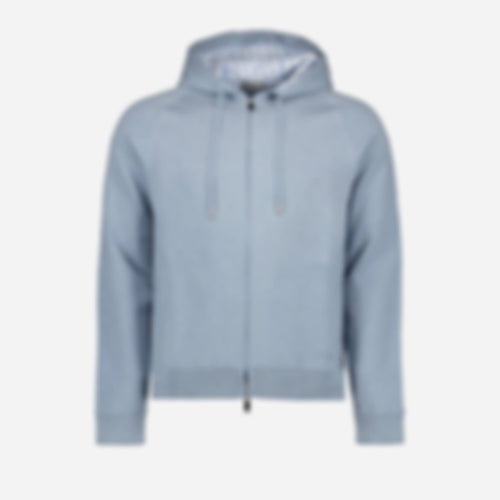 Oblique zipped sweatshirt