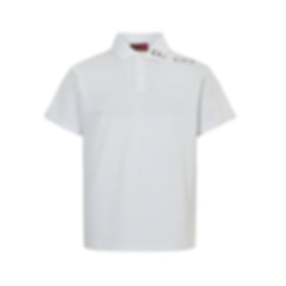 Embroidered Collar Polo Shirt