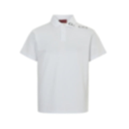 Embroidered Collar Polo Shirt