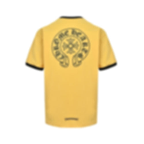 Horseshoe Logo Ringer T-Shirt | Yellow & Black