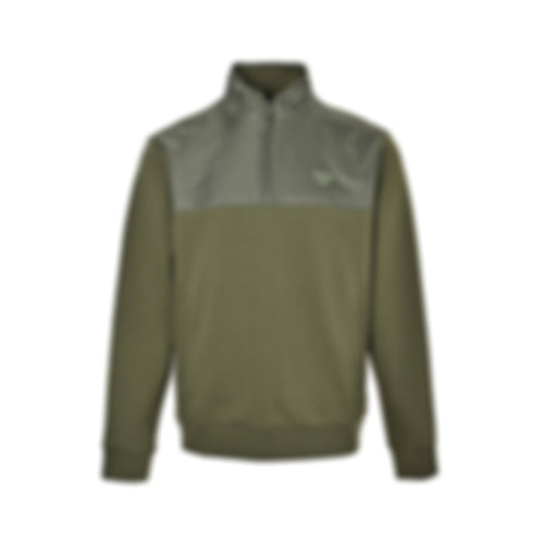 Re-Nylon and Cotton Half-Zip Sweatshirt