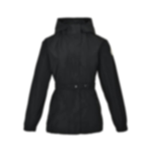 Belted Hooded Windbreaker
