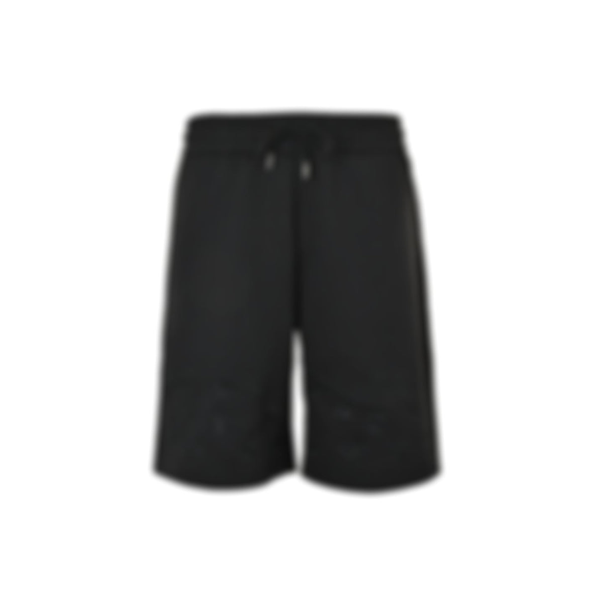 Tonal Embroidered Monogram Shorts | Black
